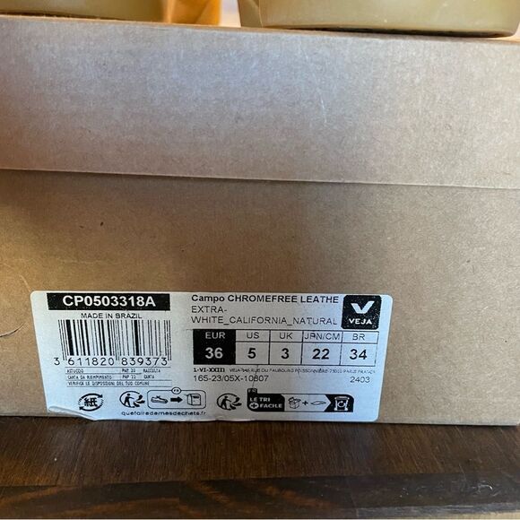 NWT Veja Campo sneakers US size 5 - Picture 5 of 6